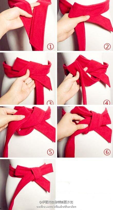 怎么系蝴蝶结腰带视频,轻松打造时尚造型